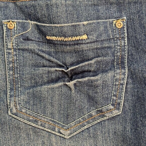 Lolo Skinny Jeans Womens Sz 14 Blue Distressed Studded Hi-Rise Medium Wash‎ - Picture 5 of 16